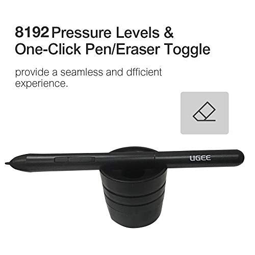 Stylus: UGEE Graphics Drawing Tablet Pen – Back View