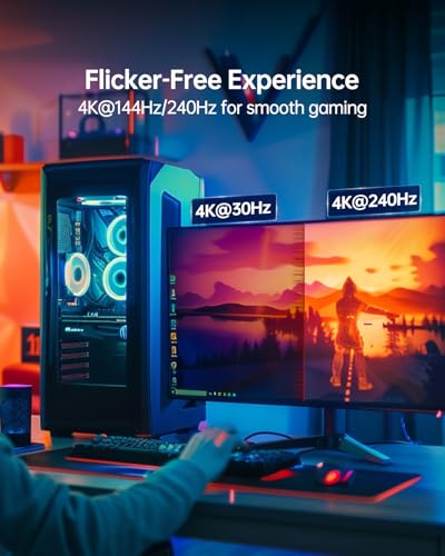 16K 30Hz: AGFINEST VESA Certified USB C to DisplayPort 2.1 – Close-up Detail