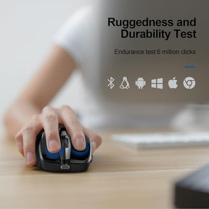 Wireless Mouse: TECKNET BT5.0/3.0 2.4G Rechargeable 4800 – Feature Highlight