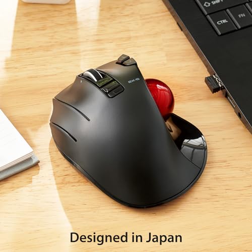ELECOM EX-G Left Handed Ergonomic Trackball Mouse – Feature Highlight