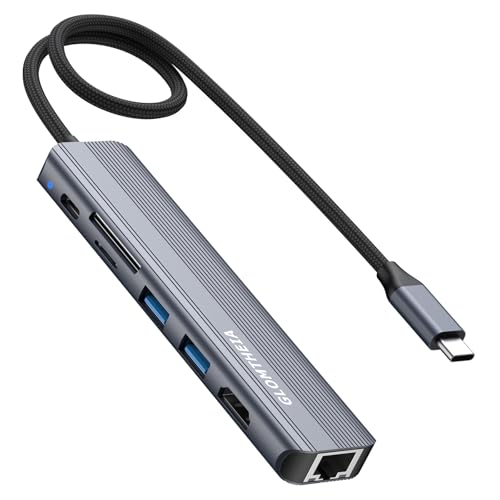 Ethernet Glomtheia: Glomtheia USB C Hub Ethernet HDMI – Front View