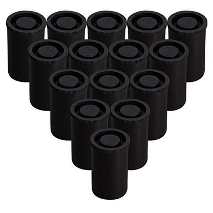 AKIRO Film Canisters with Caps 35 mm Empty Camera Reel – Front View