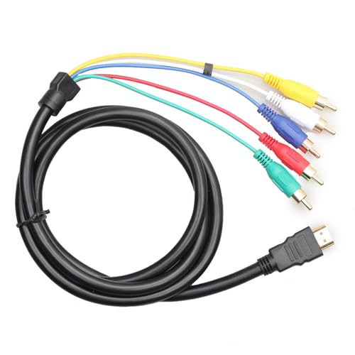 HDMI to RCA Cable Male: Nightwolf 5 Ft 1.5M – Front View
