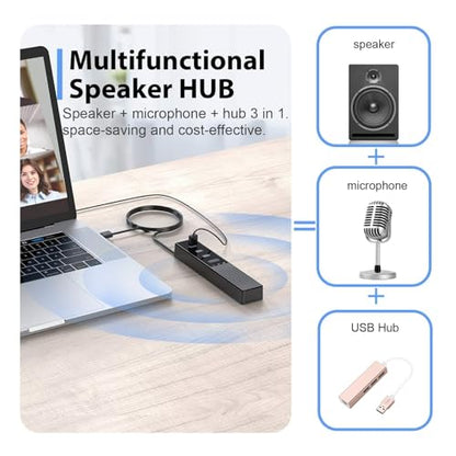 Speaker Cykvis: Cykvis 3 in 1 USB Computer Speaker with – Side View