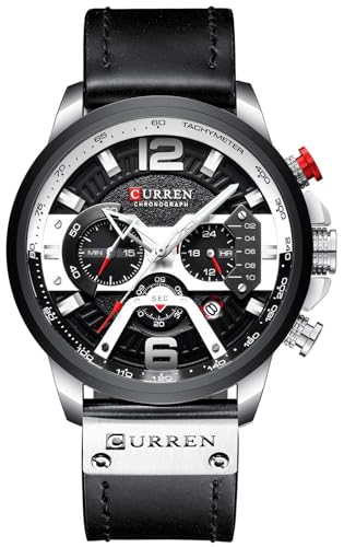 Fanmis Mens Luxury Watches: Business Chronograph Dress Watch – Front View