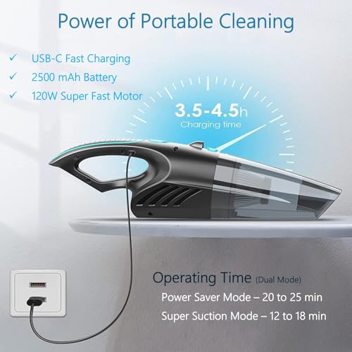 Vacuum Ambrint: Ambrint Handheld Vacuum Cordless – In Use