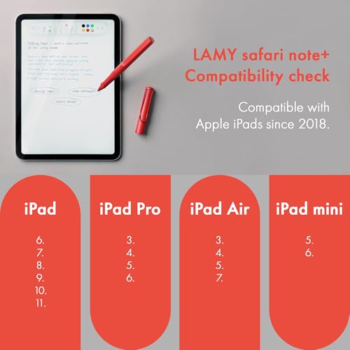 iPad Pen: LAMY Safari Note+ Steel Black Premium Stylus – Close-up Detail