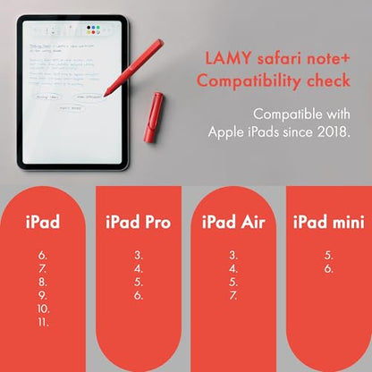 iPad Pen: LAMY Safari Note+ Steel Black Premium Stylus – Close-up Detail