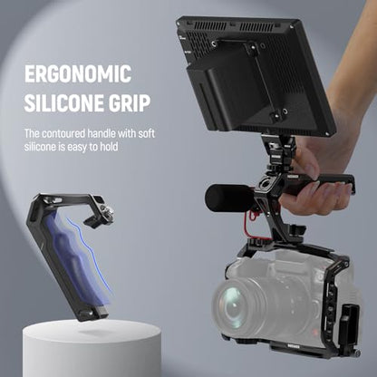 NEEWER Camera Top Handle with 3/8" Wing Screw & Locating – Packaging