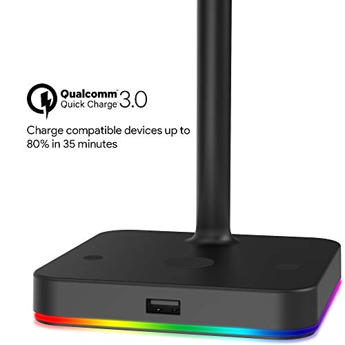 KAFRI RGB Dual Headphone Stand – In Use