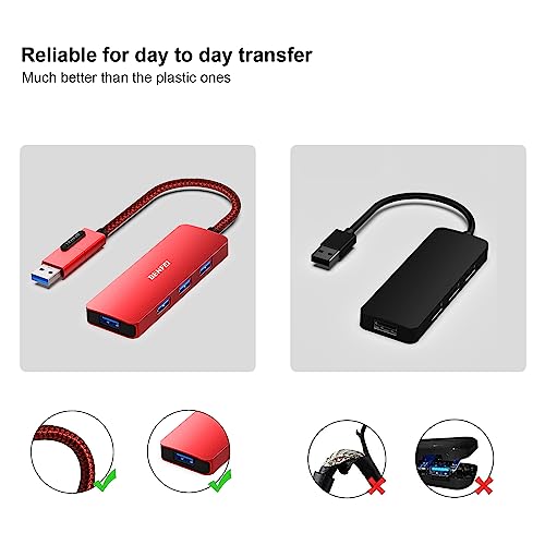 Hub Benfei: Benfei USB 3.0 Hub USB-C 2-in-1 – In Use