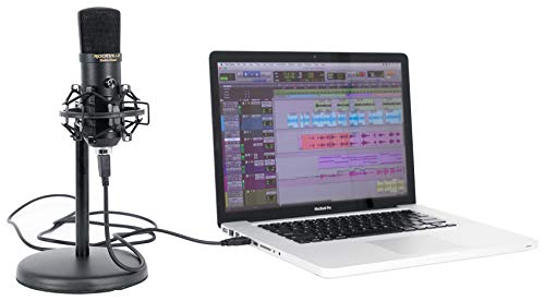 Rockville Solo-Cast: 24-bit 192kHz USB Microphone Condenser – Front View