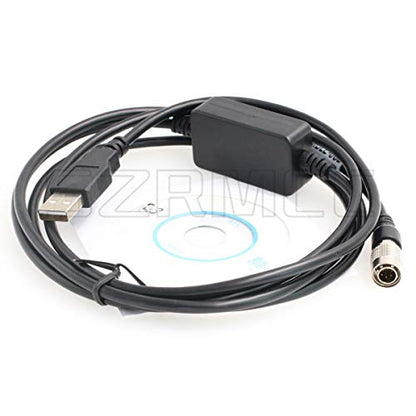SZRMCC Hirose 6 Pin Male to USB Data Download Cable for – Front View