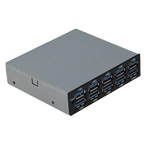 SEDNA Internal 10 Port USB 3.0 Hub – Front View