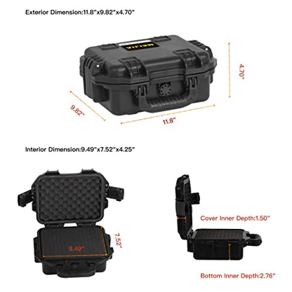 MEIJIA Premium Waterproof Hard Compact Camera Case with – Front View