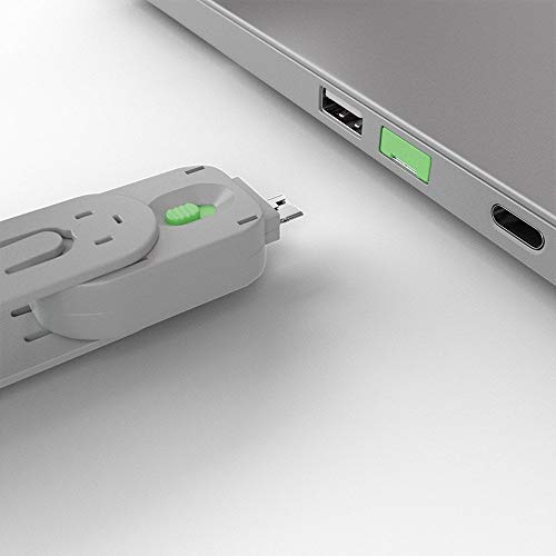 Lindy USB Port Blocker: Pack of 4 – In Use