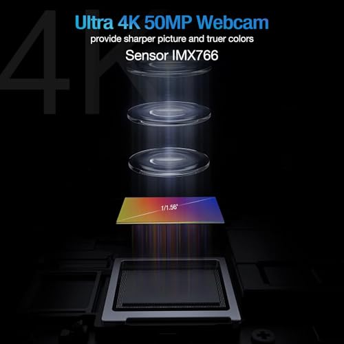 MOKOSE 4K USB Webcam: Ultra-HD 1/1.56 Sensor – Packaging