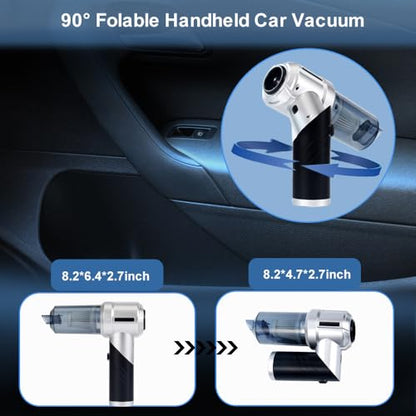 Car Vacuum: Carsories 4-in-1 Foldable Handheld 18000PA – Close-up Detail