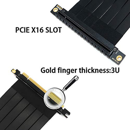 PCI-E Extension Cable: 16x PCIE Riser Cable 90 Degree 20cm – Packaging