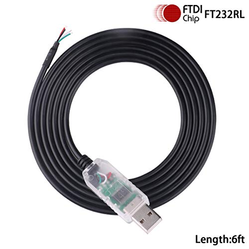 Pin Green: Green-utech 6FT USB to RS232 Serial Adapter – Side View