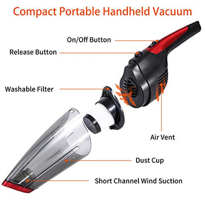 Vacuum Cleaner: Fityou Handheld Cordless Rechargeable – In Use