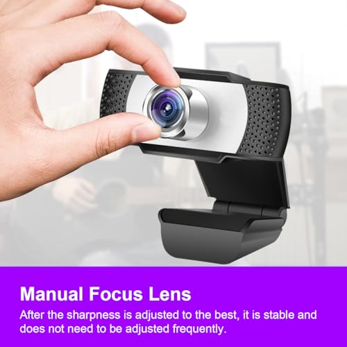 Microphone Bocodow: Bocodow 1080p HD Webcam with Manual – In Use