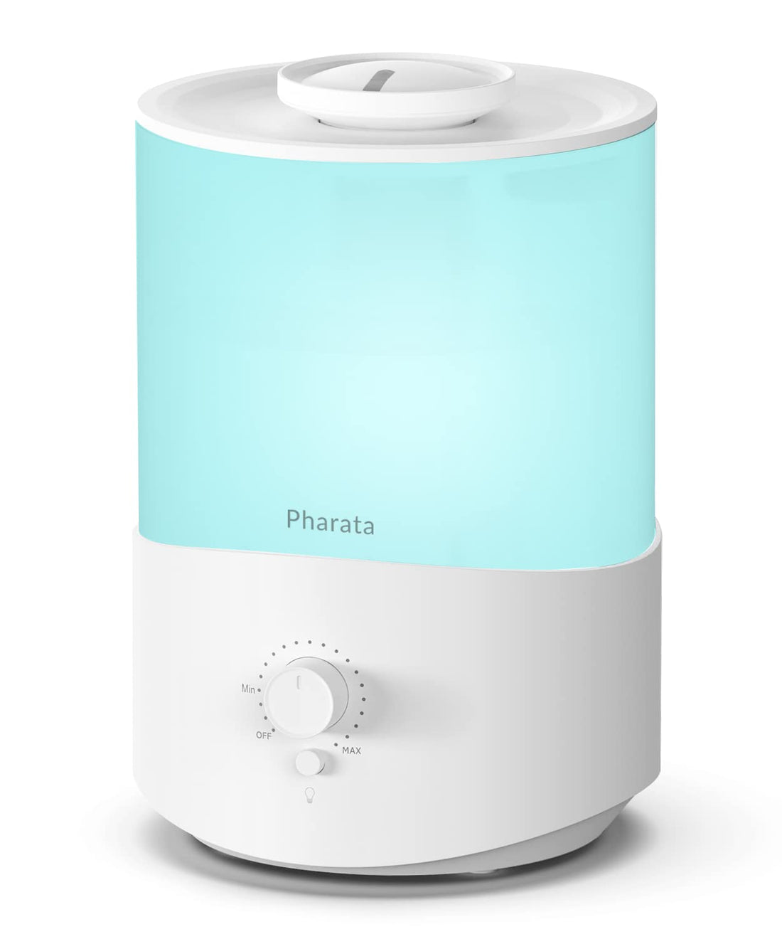Pharata® Humidifiers for Bedroom Large Room, 2.5L Cool Mist Humidifier with Essential Oil Diffuser, Top Fill Humidifier for Baby, Home, Plant, Ultrasonic Humidification for whole house, Auto Shut-Off, (White)