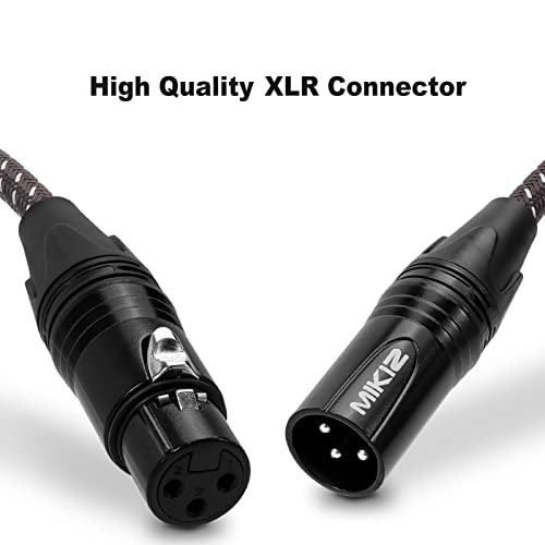 XLR Cable: MIKIZ 6ft Braided Premium XLR Microphone Cable – Packaging