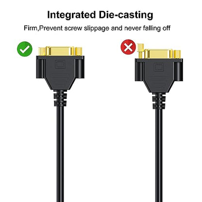 VGA Cable: 2-Pack 6ft VGA Extension Cord Male to Female – Packaging