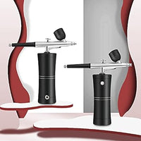 SHPTDJTIC Mini Cordless Airbrush kit Makeup Airbrush kit protable Airbrush Set (A, Black)…