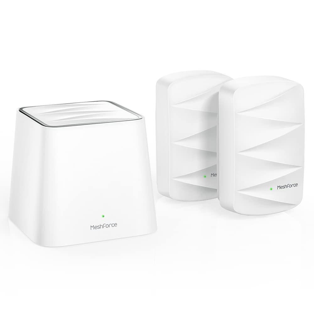 Meshforce Mesh WiFi System M3s Suite - Up to 6,000 sq. ft. Whole Home Coverage - Gigabit WiFi Router Replacement - Mesh Router for Wireless Internet (3-Pack)