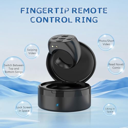Remote Control: Fingertip Wireless Bluetooth Remote Control – Side View