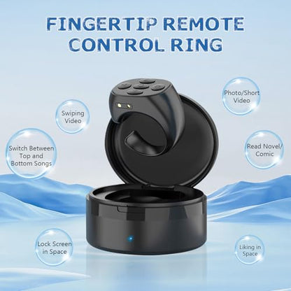 Remote Control: Fingertip Wireless Bluetooth Remote Control – Side View