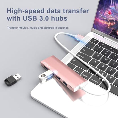 USB Hub: ANYPLUS Ultra-Slim USB 3.0 Hub Aluminum Alloy – In Use