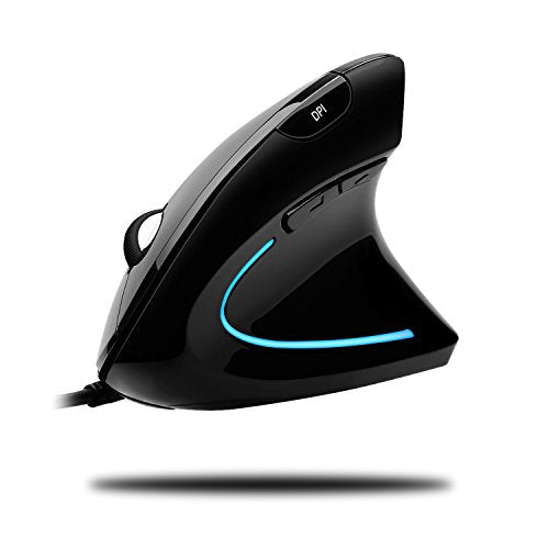 Adesso Wired Vertical Ergonomic Illuminated Optical – Front View