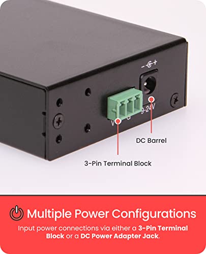 Gearmo 7 Port USB 3.0 Hub: Industrial Grade Rugged Metal – Side View