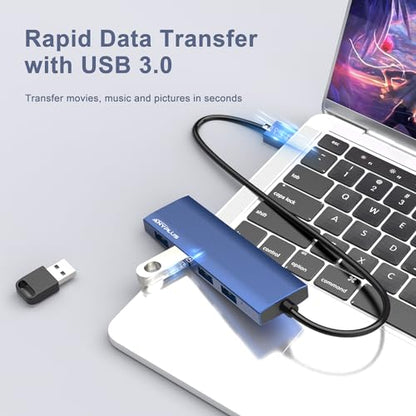 USB Hub: ANYPLUS USB 3.0 Hub Aluminum Alloy Ultra-Slim – In Use