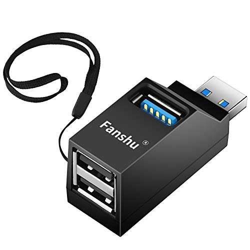 USB 3.0 Hub: Fanshu 3 Port Mini Portable Fast High Speed – Front View