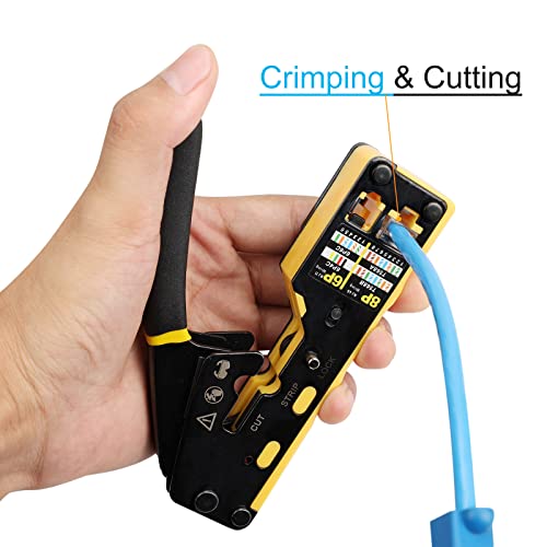 Tool Solsop: Solsop Pass Through RJ45 Crimp Tool Kit – In Use