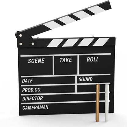 Movie Film Clapboard Hollywood Wooden-Clapper Board – Front View