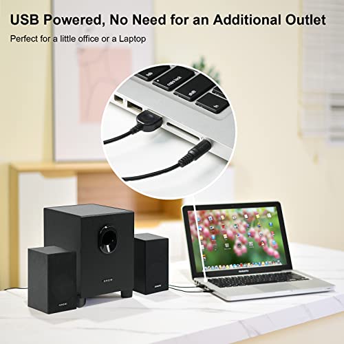 Speakers OROW: OROW S211 New 2.1 Multimedia Speakers System – Side View