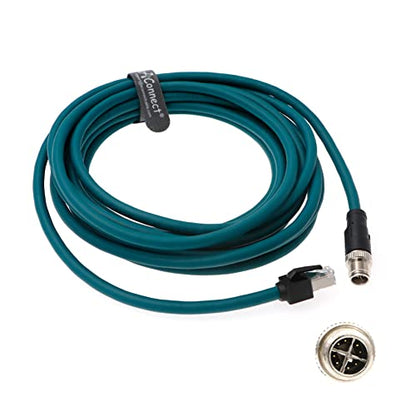 AConnect M12: 8 Position X-Code to RJ45 Ethernet Network – Front View