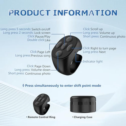 Remote Control: Fingertip Wireless Bluetooth Remote Control – Packaging