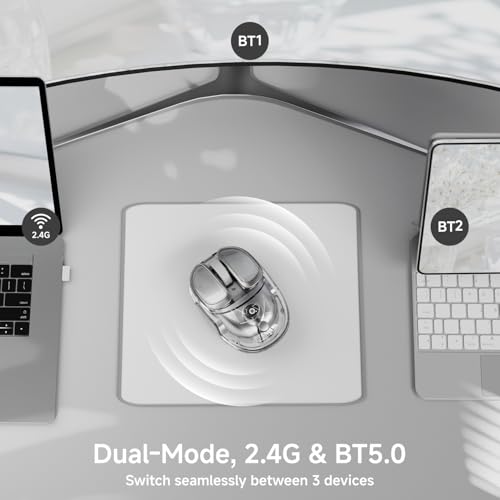 Wireless Mouse: SEUNKWANG EWEADN Q9 Dual-Mode Bluetooth – Side View