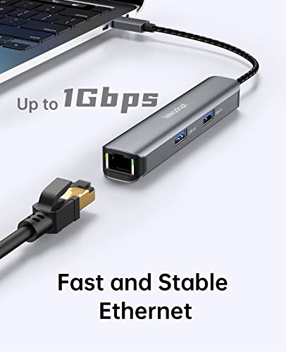 Teleadapt Hub: Teleadapt USB Type-C 5-in-1 Hub Adapter 4K – In Use