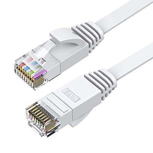 Ethernet Cable: BUSOHE Cat6 100 FT White – In Use