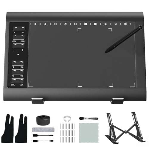 Graphic Drawing Tablet: ienRon IES1060 10x6.25 Inch Digital – Front View