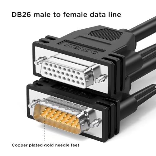 Juxinice D-Sub 26 Pin Double Shielded Cable – Side View