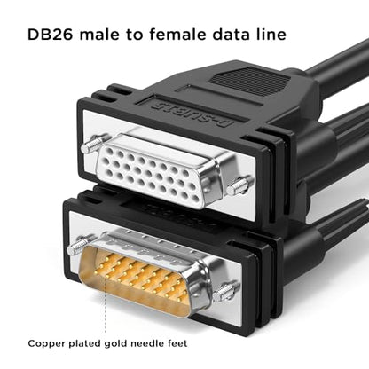Juxinice D-Sub 26 Pin Double Shielded Cable – Side View