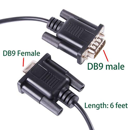 DB9 Male to Female Cable: APC UPS 940-0024C – Close-up Detail